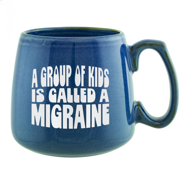 A Group of Kids Is Called a Migraine Etched Ceramic Mug