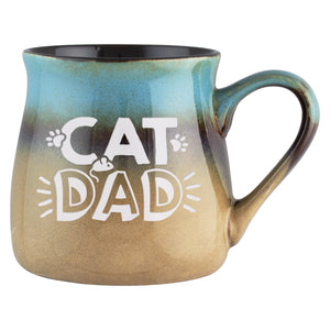 Cat Dad Etched Ceramic Mug