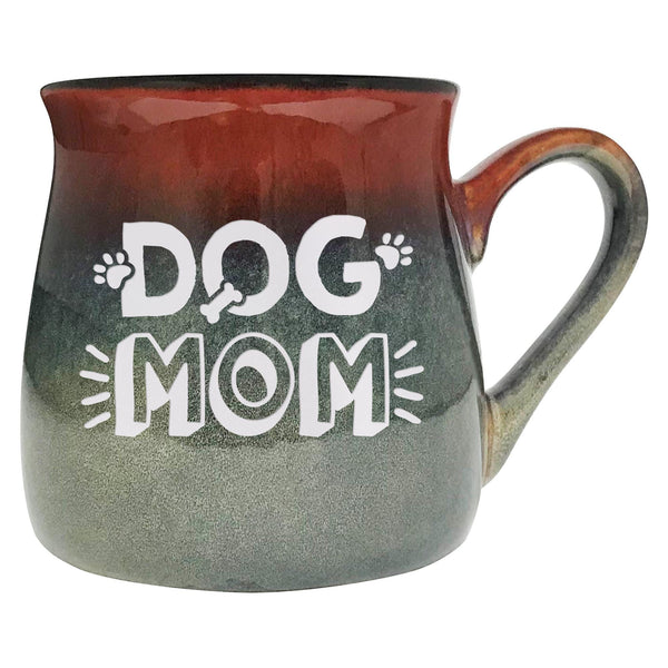 Dog Mom Etched Ceramic Mug