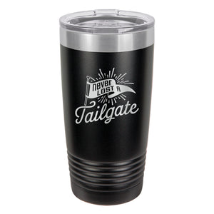 Never Lost a Tailgate Etched Insulated Tumbler & Lid