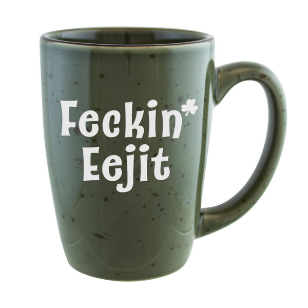Feckin' Eejit Etched Ceramic Tavern Mug