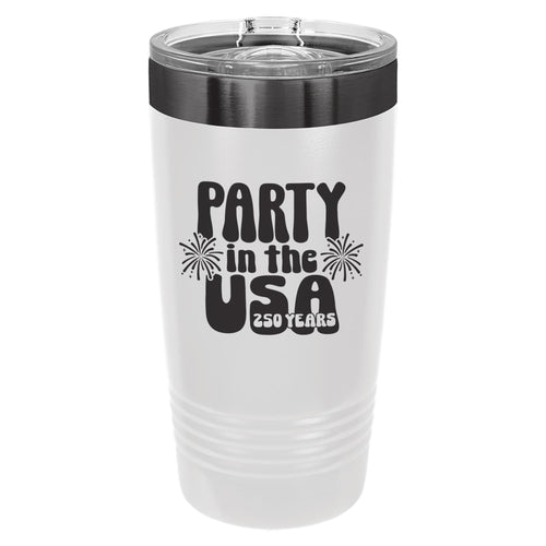 Party in the USA Insulated Stainless Steel Tumbler, America 250th Anniversary