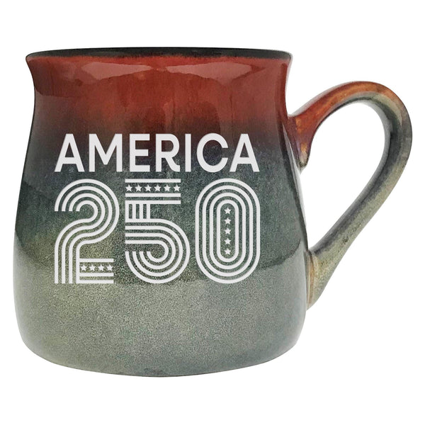 America 250 Sand Etched Ceramic Mug, USA 250th Anniversary