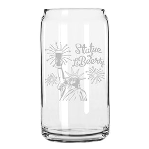 Statue of LiBEERty Beer Can Glass, 250th Anniversary USA